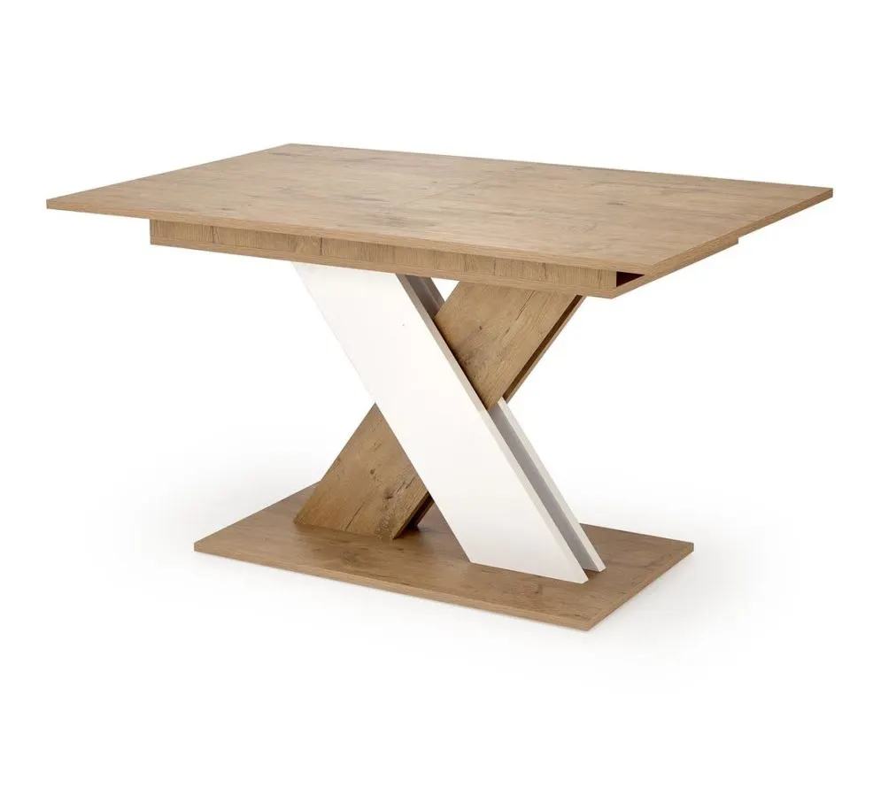 Stół rozkładany XARELTO 130(175)x85 dąb lancelot/biały I sklep meblowy MIRAT.