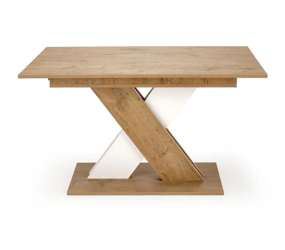 Stół rozkładany XARELTO 130(175)x85 dąb lancelot/biały I sklep meblowy MIRAT.