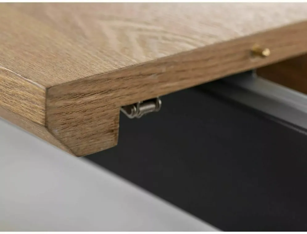 Stół rozkładany LOGAN 160(200)x90 dąb/czarny mat do jadalni I sklep meblowy MIRAT. styl LOFT