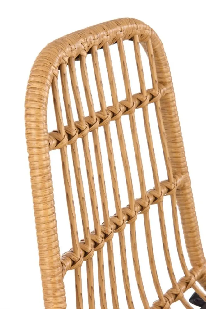 Krzesło K401 rattanowe na metalowej podstawie | MIRAT.