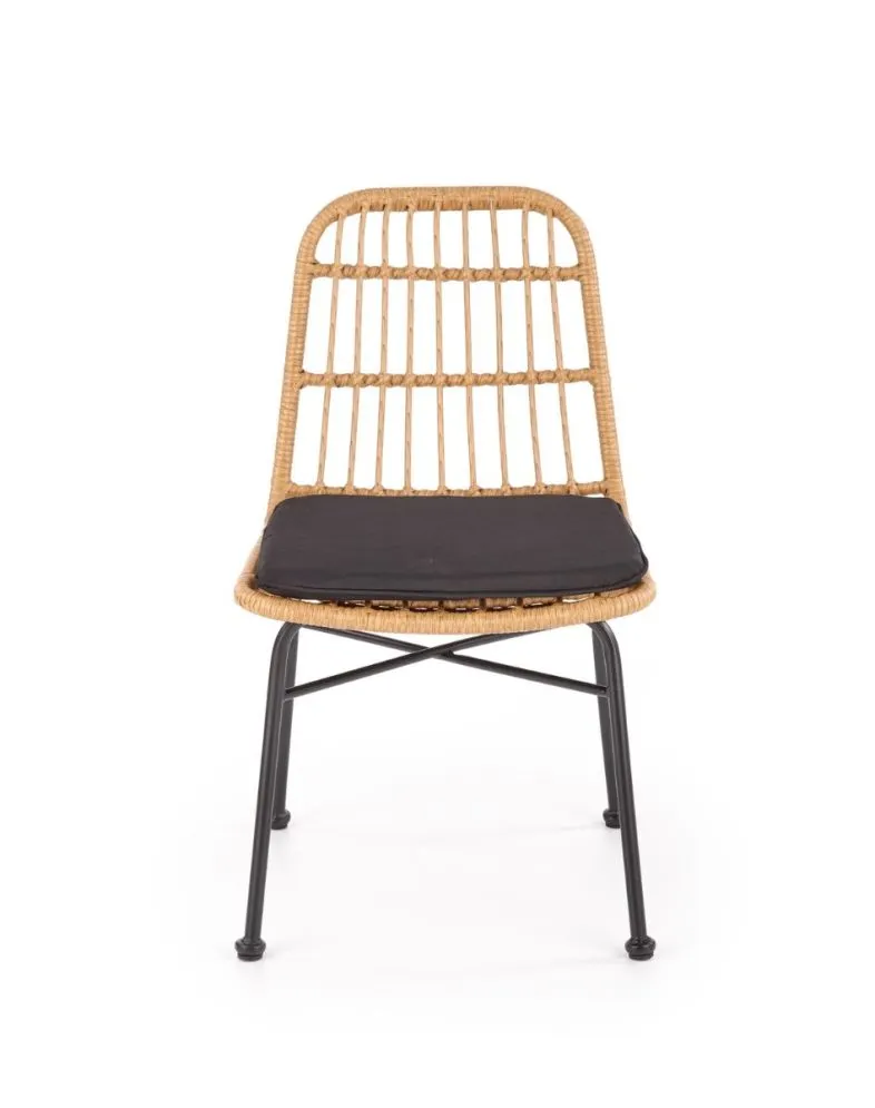 Krzesło K401 rattanowe na metalowej podstawie | MIRAT.