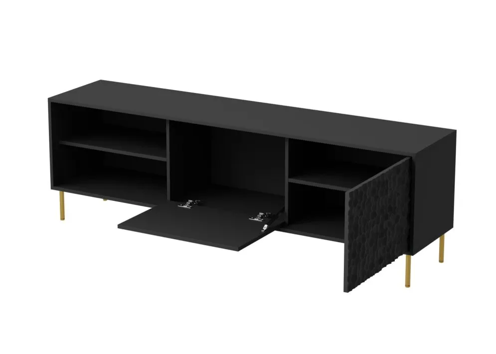 Szafka RTV BULLET RTV-1 180 czarna I sklep meblowy MIRAT.  kolekcja BULLET
