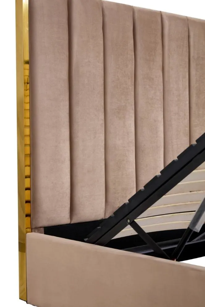 Łóżko PALAZZO VELVET 160x200 glamour I sklep meblowy MIRAT. styl GLAMOUR