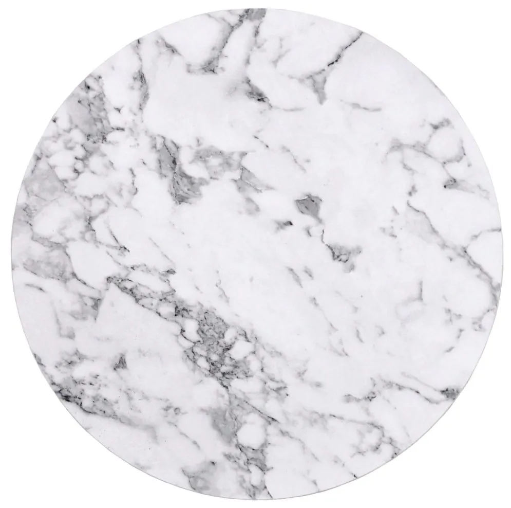 Zestaw 2 stolików PAOLA biały marmur/srebrny I sklep meblowy MIRAT. styl GLAMOUR