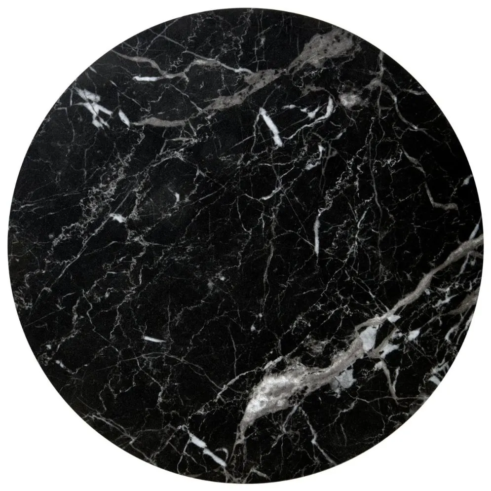 Zestaw 2 stolików OREO czarny marmur na metalowej podstawie I sklep meblowy MIRAT. styl LOFT