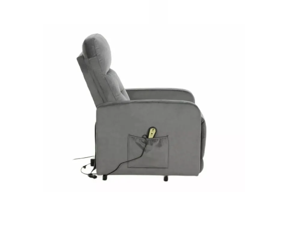 Fotel rozkładany OTUS II VELVET szary I sklep meblowy MIRAT. styl VINTAGE