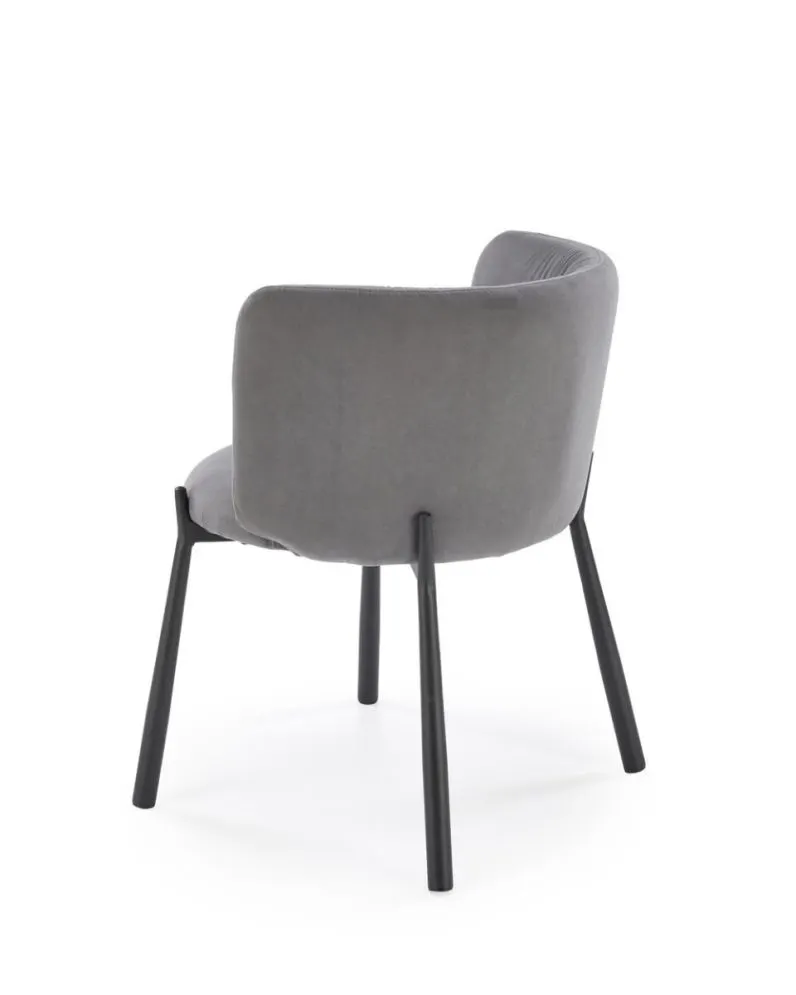 Krzesło tapicerowane K531 VELVET szare w stylu loftowym I sklep meblowy MIRAT. styl LOFT