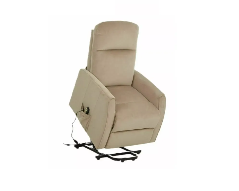 Fotel rozkładany LETO VELVET beżowy I sklep meblowy MIRAT. styl KLASYCZNY