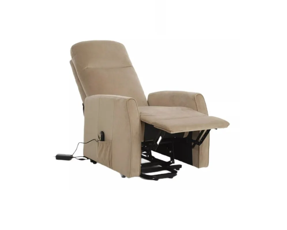 Fotel rozkładany LETO VELVET beżowy I sklep meblowy MIRAT. styl KLASYCZNY