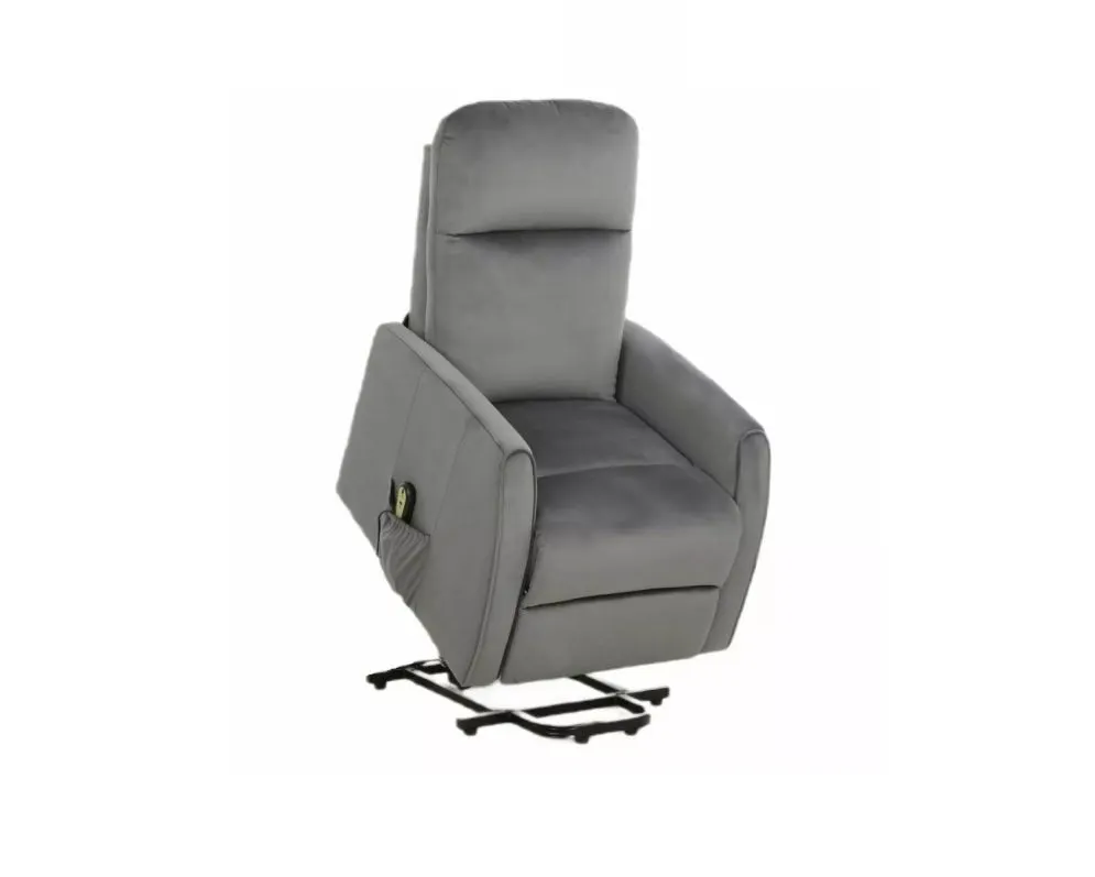 Fotel rozkładany LETO VELVET szary I sklep meblowy MIRAT. styl KLASYCZNY