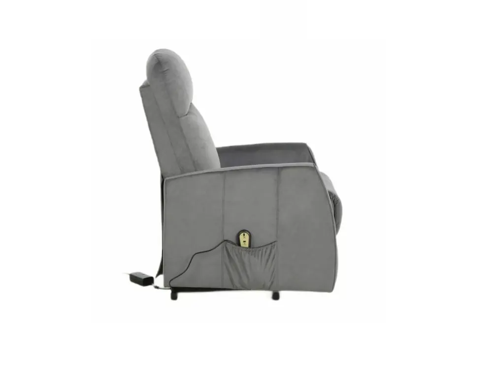 Fotel rozkładany LETO VELVET szary I sklep meblowy MIRAT. styl KLASYCZNY