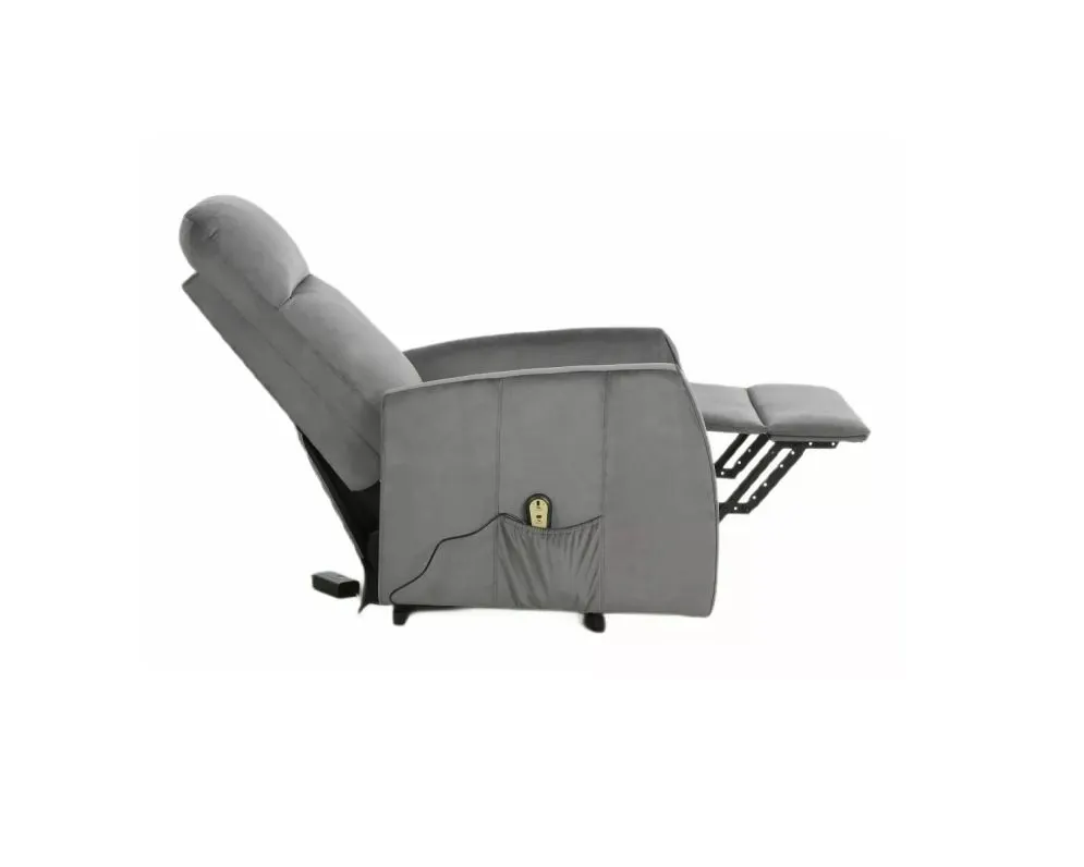 Fotel rozkładany LETO VELVET szary I sklep meblowy MIRAT. styl KLASYCZNY