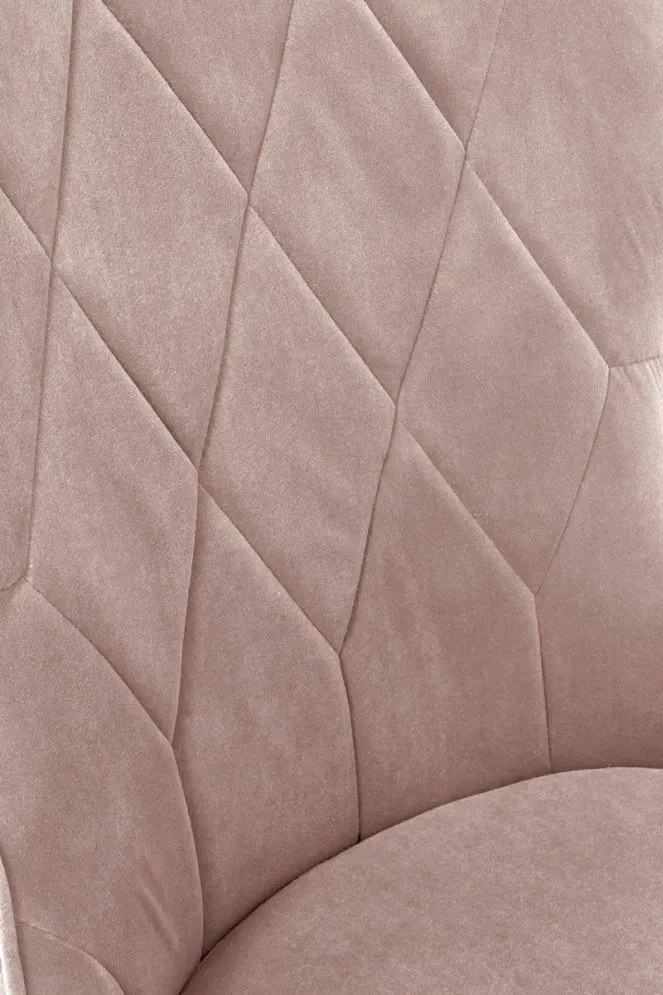 Krzesło tapicerowane K366 VELVET beżowe na metalowych nogach I sklep meblowy MIRAT. styl GLAMOUR