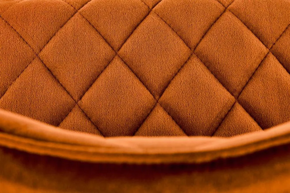 Krzesło tapicerowane K450 VELVET cynamonowe na metalowych nogach I sklep meblowy MIRAT.