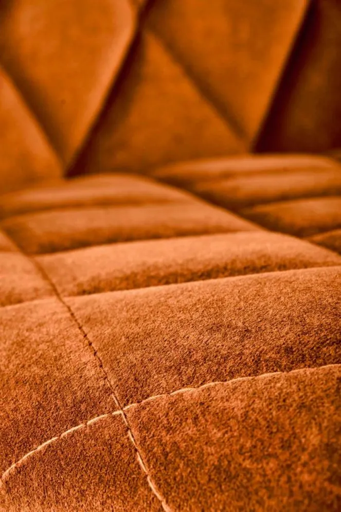 Krzesło tapicerowane K450 VELVET cynamonowe na metalowych nogach I sklep meblowy MIRAT.