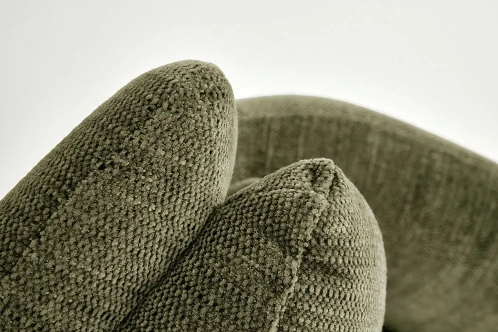 Krzesło tapicerowane K495 oliwkowe obracane na metalowych nogach I sklep meblowy MIRAT.