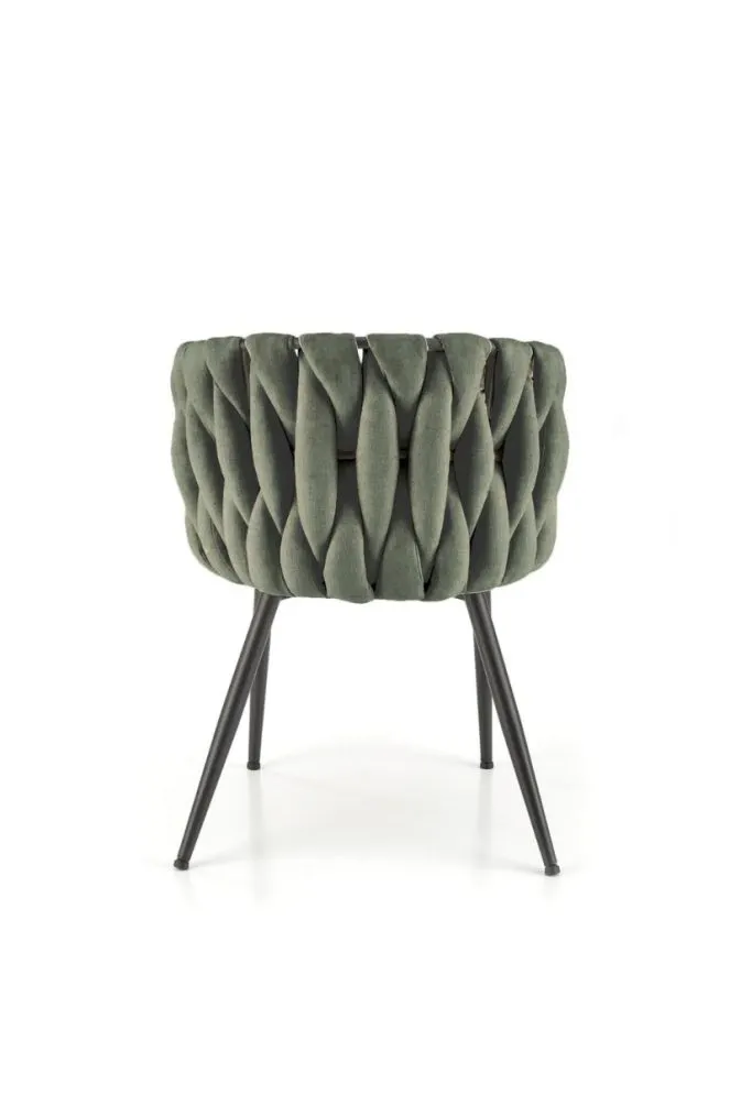 Krzesło tapicerowane K516 oliwkowe loftowe I sklep meblowy MIRAT. styl LOFT