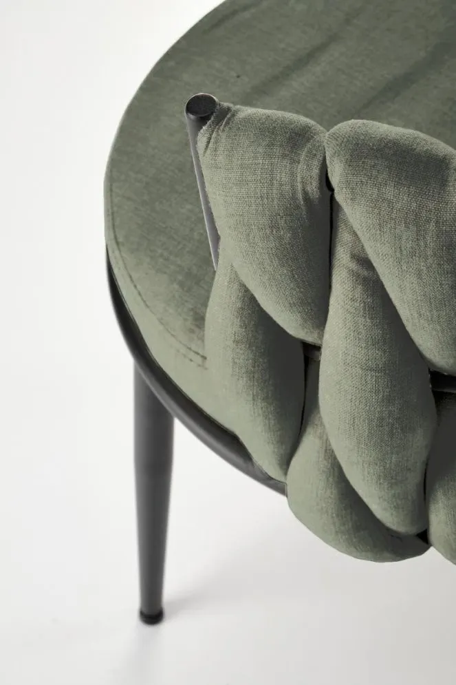 Krzesło tapicerowane K516 oliwkowe loftowe I sklep meblowy MIRAT. styl LOFT