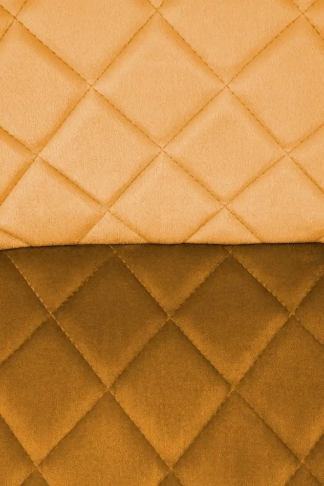 Krzesło tapicerowane K525 VELVET musztardowe pikowane I sklep meblowy MIRAT. styl GLAMOUR, LOFT