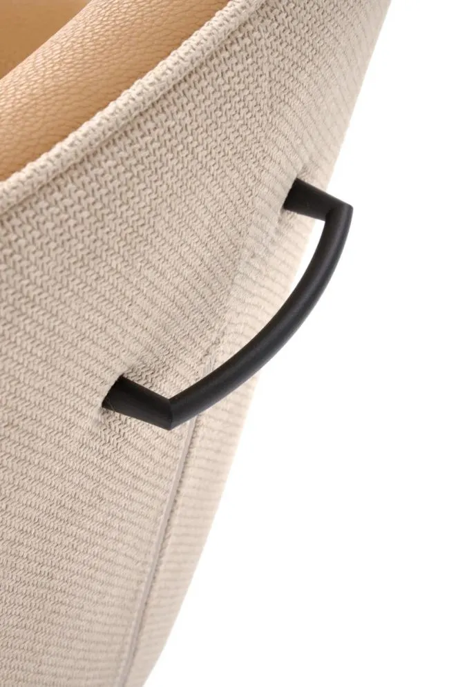 Krzesło K527 brązowe/beżowe obracane z eco skóry I sklep meblowy MIRAT. styl LOFT