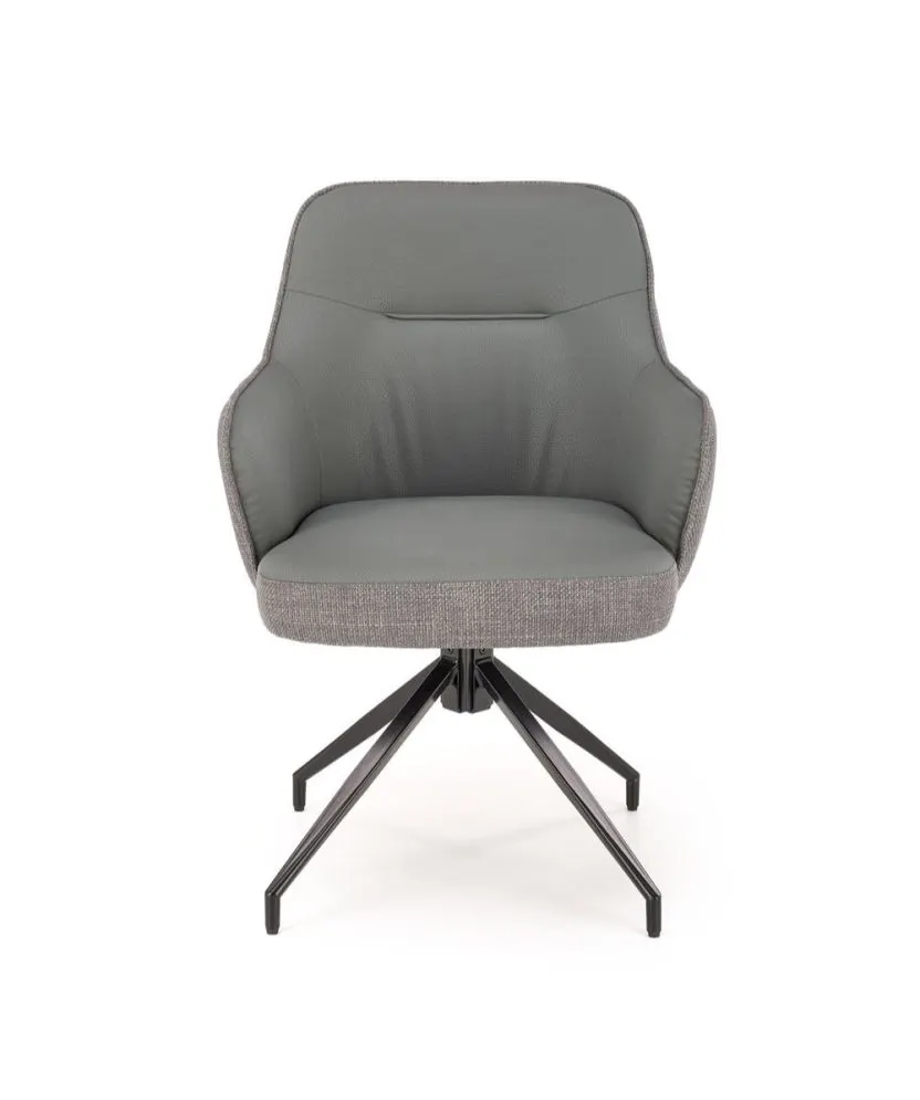 Krzesło tapicerowane K527 szare obracane I sklep meblowy MIRAT.