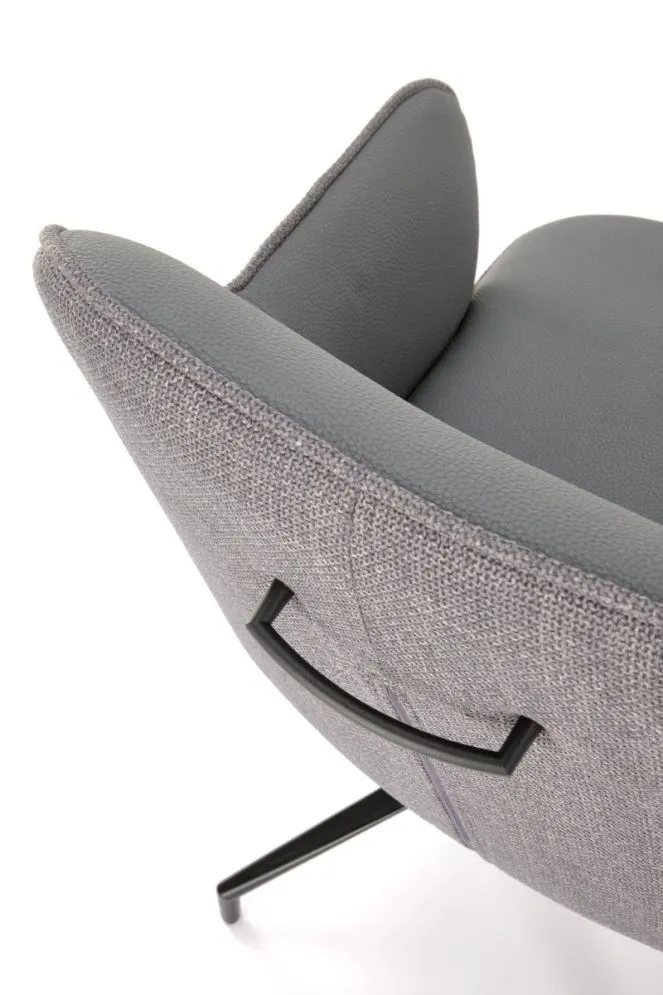 Krzesło tapicerowane K527 szare obracane I sklep meblowy MIRAT.