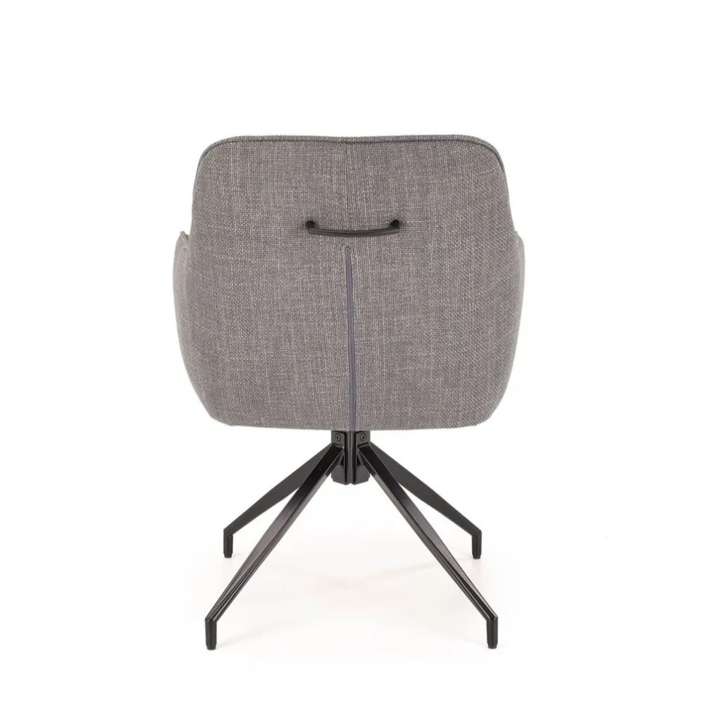 Krzesło tapicerowane K527 szare obracane I sklep meblowy MIRAT.