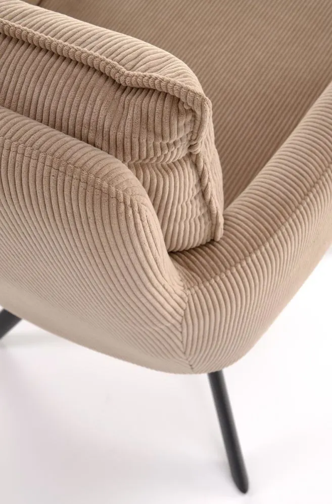 Krzesło K528 cappuccino obracane tapicerowane sztruksem I sklep meblowy MIRAT. styl LOFT