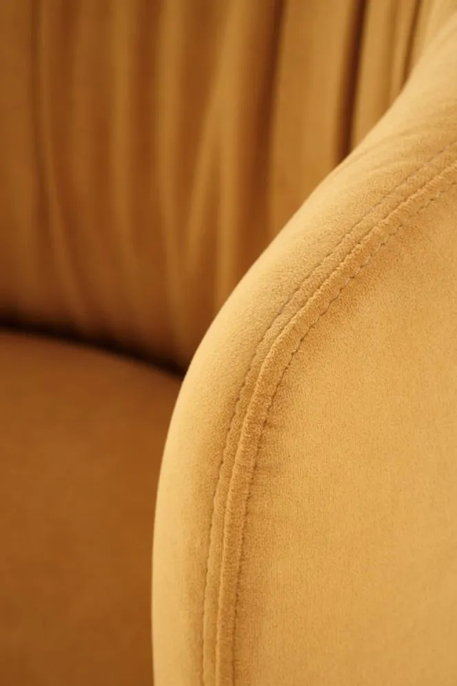Krzesło tapicerowane K531 VELVET musztardowe welurowe I sklep meblowy MIRAT. styl LOFT