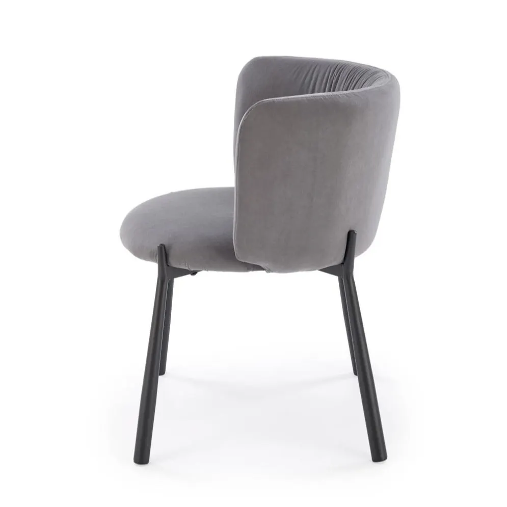 Krzesło tapicerowane K531 VELVET szare w stylu loftowym I sklep meblowy MIRAT. styl LOFT