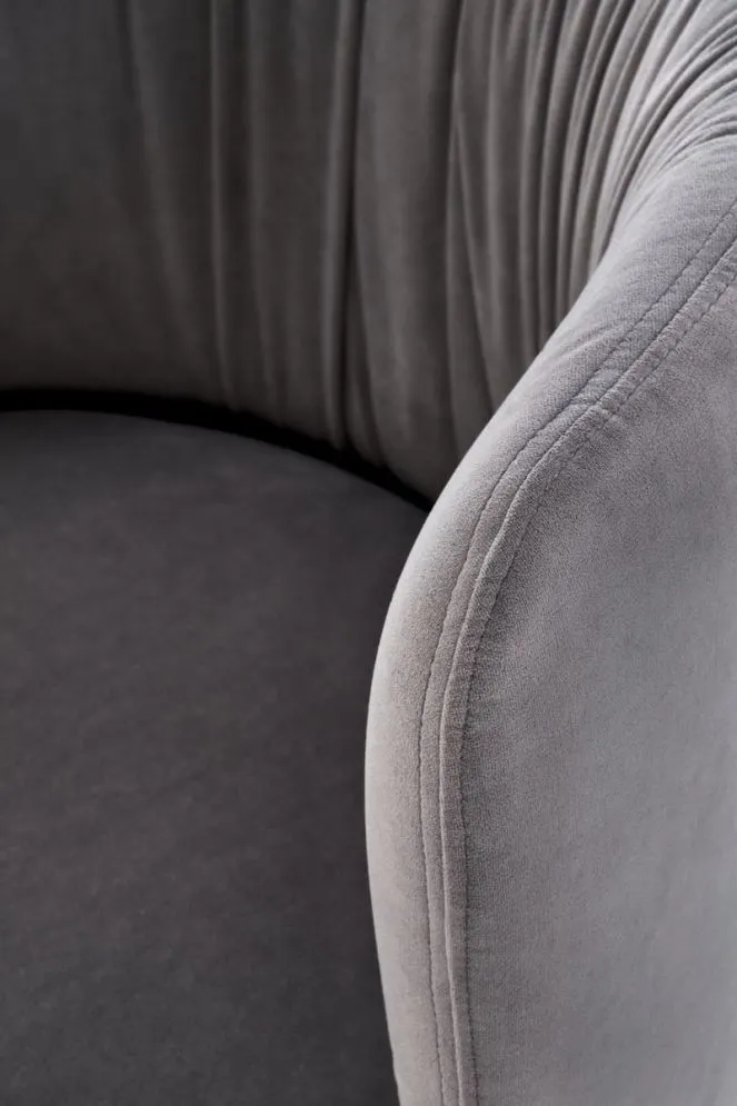 Krzesło tapicerowane K531 VELVET szare w stylu loftowym I sklep meblowy MIRAT. styl LOFT