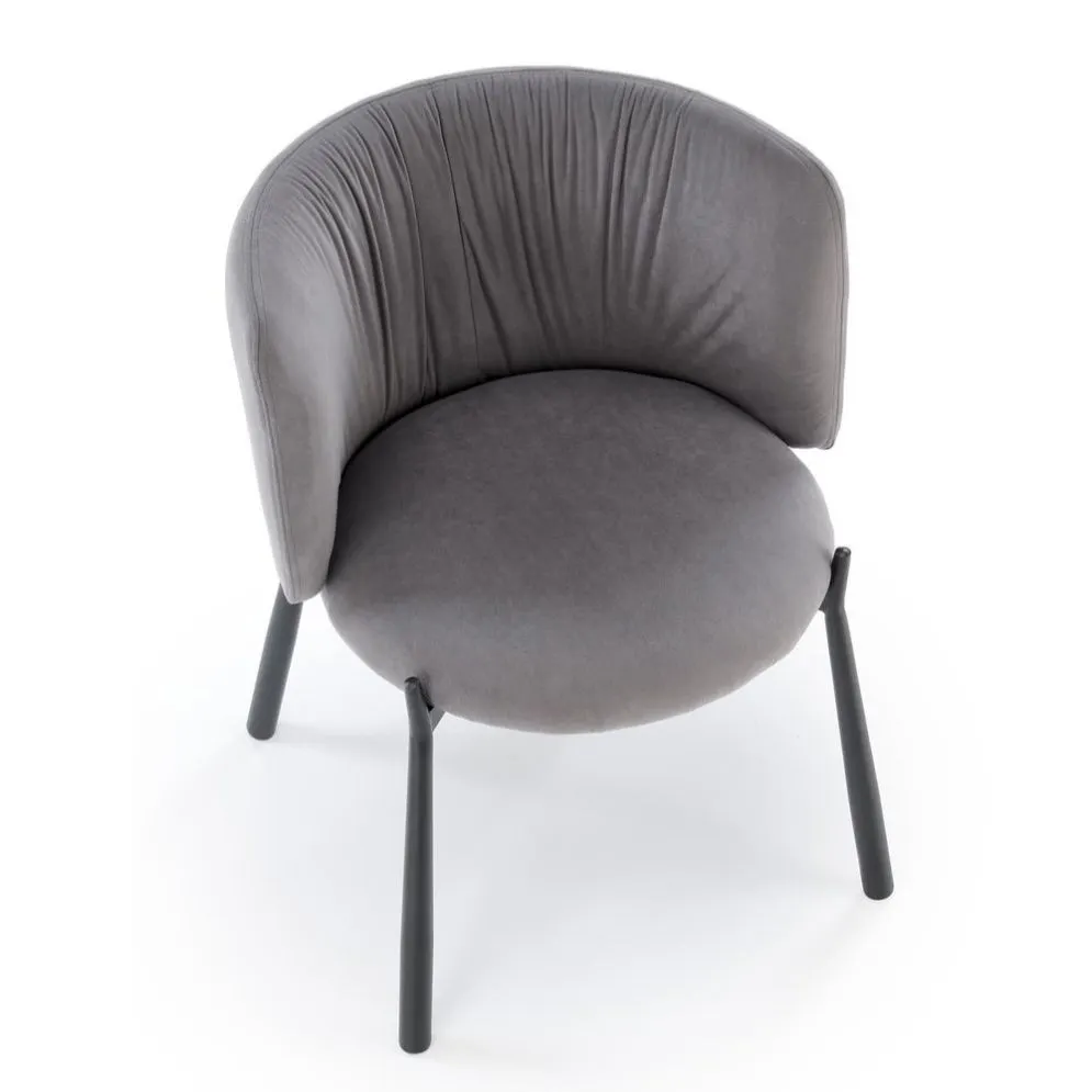 Krzesło tapicerowane K531 VELVET szare w stylu loftowym I sklep meblowy MIRAT. styl LOFT