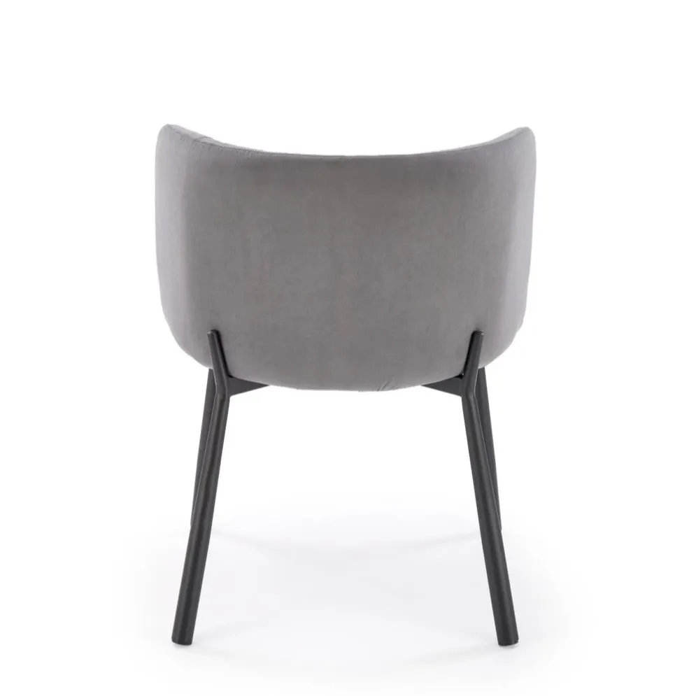 Krzesło tapicerowane K531 VELVET szare w stylu loftowym I sklep meblowy MIRAT. styl LOFT