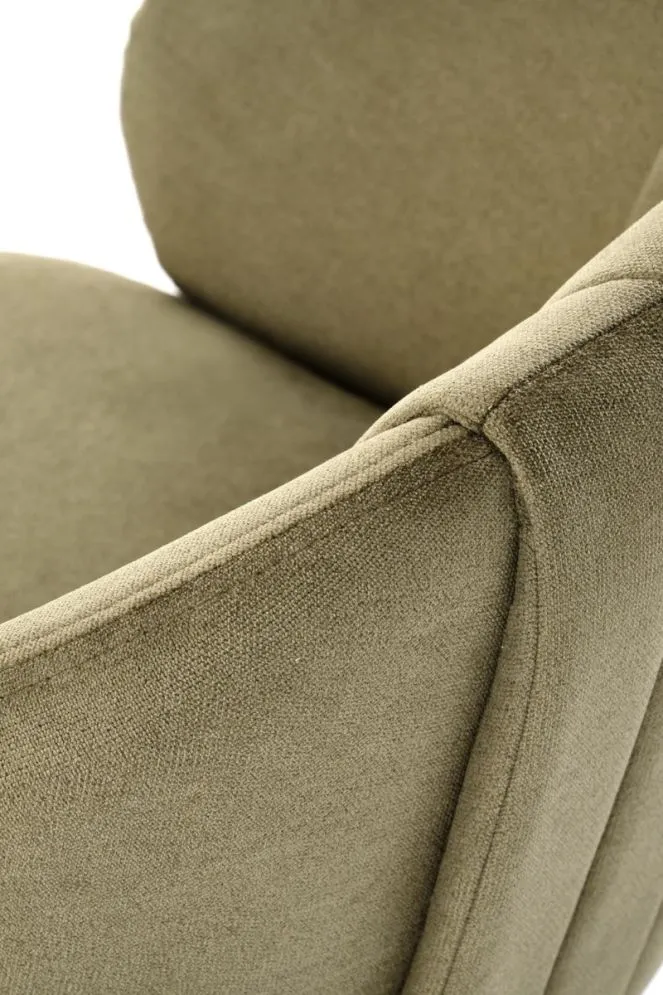 Krzesło tapicerowane K533 oliwkowe/czarne obracane 180° I sklep meblowy MIRAT.