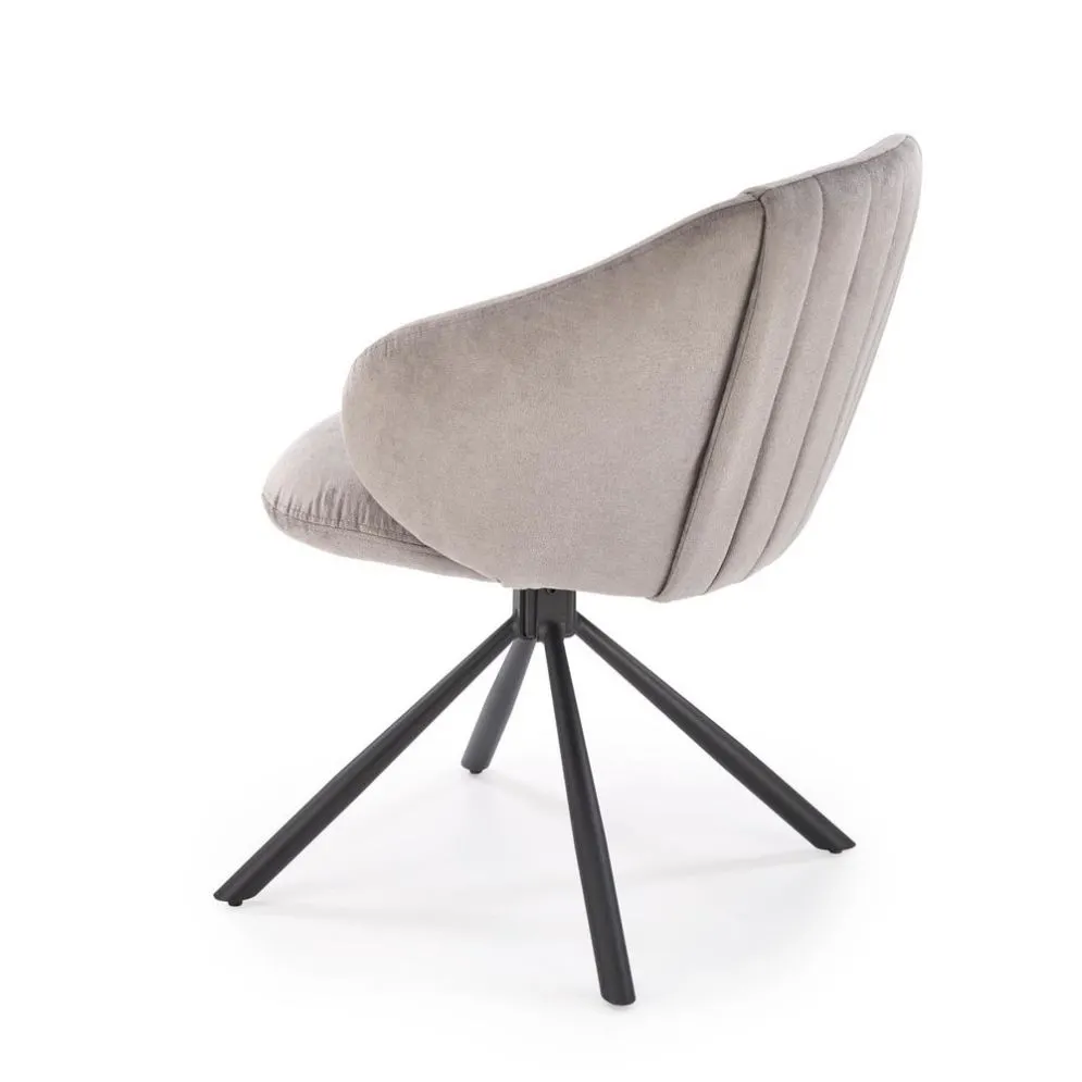 Krzesło tapicerowane K533 szare/czarne obracane kubełkowe I sklep meblowy MIRAT. styl LOFT