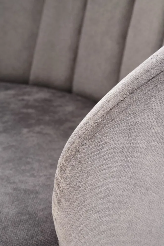 Krzesło tapicerowane K533 szare/czarne obracane kubełkowe I sklep meblowy MIRAT. styl LOFT