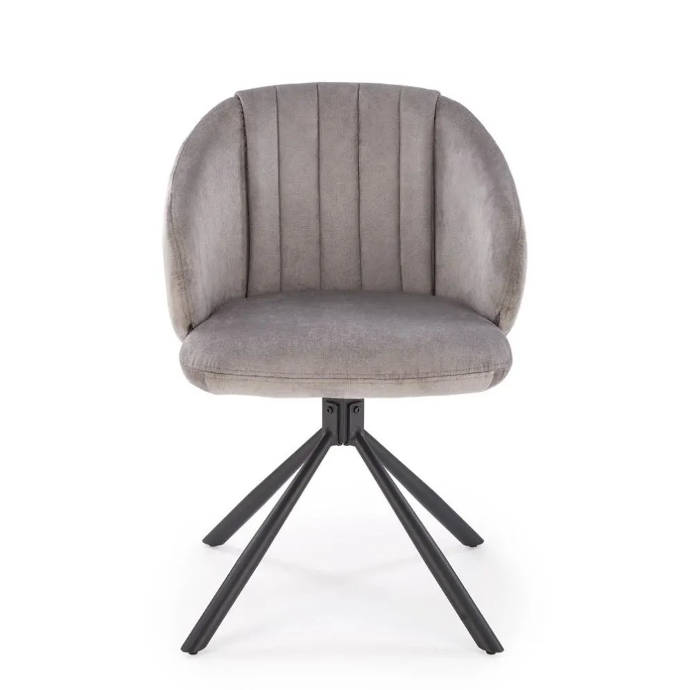 Krzesło tapicerowane K533 szare/czarne obracane kubełkowe I sklep meblowy MIRAT. styl LOFT