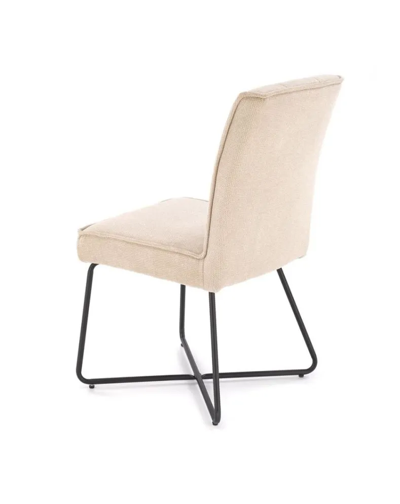 Krzesło tapicerowane K534 beżowe pikowane oparcie I sklep meblowy MIRAT. styl LOFT