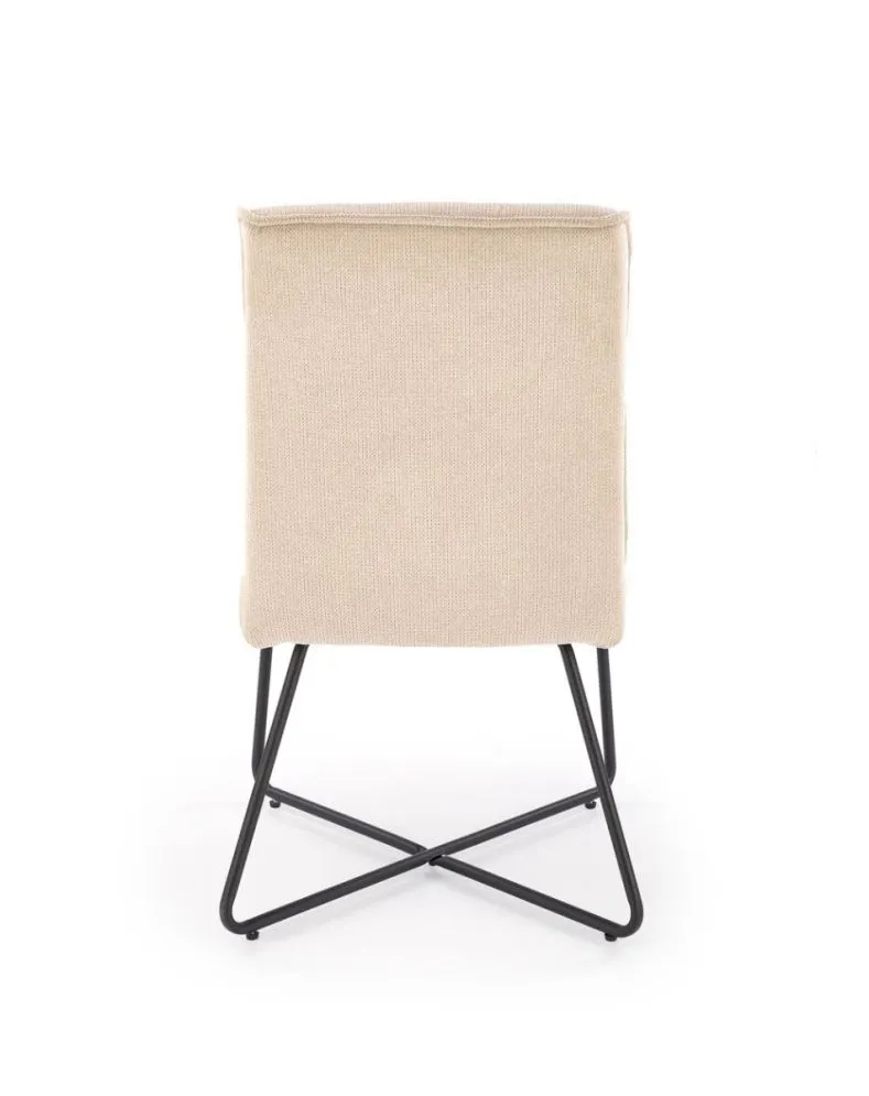 Krzesło tapicerowane K534 beżowe pikowane oparcie I sklep meblowy MIRAT. styl LOFT