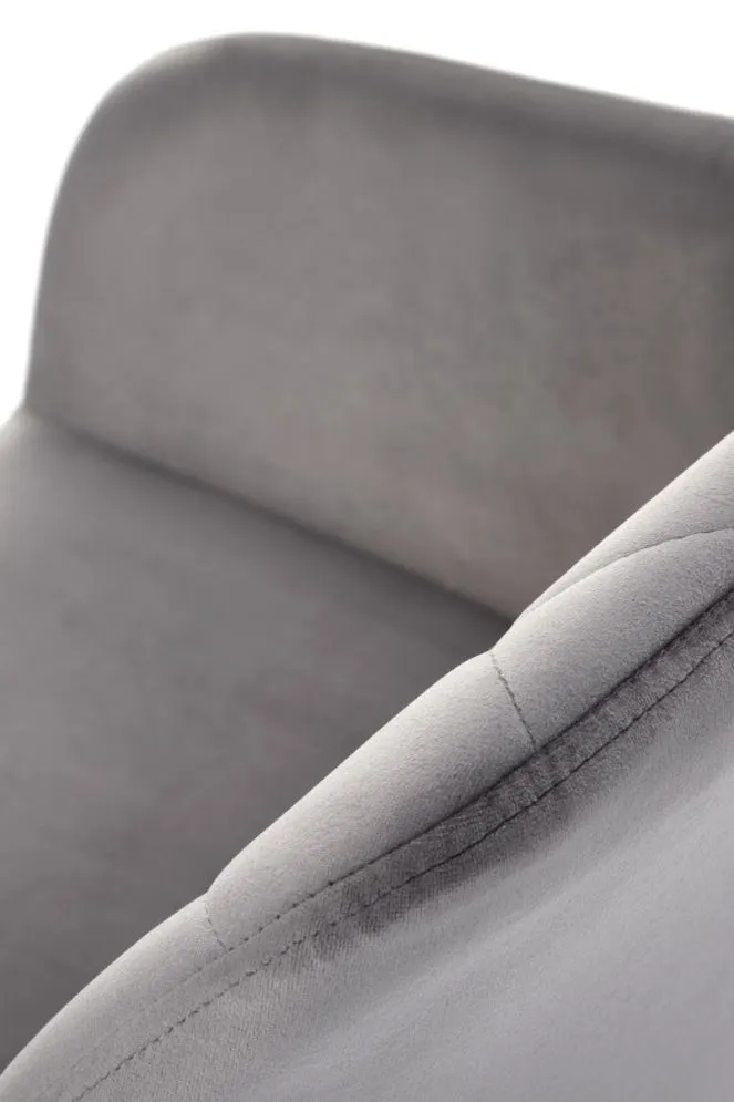 Krzesło tapicerowane K535 szare obracane na metalowych nogach I sklep meblowy MIRAT. styl GLAMOUR, LOFT