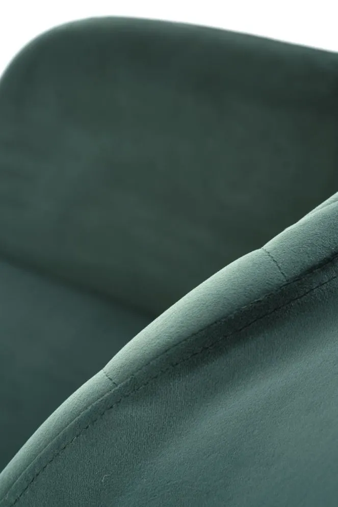Krzesło tapicerowane K535 zielone obracane na metalowych nogach I sklep meblowy MIRAT. styl GLAMOUR, LOFT
