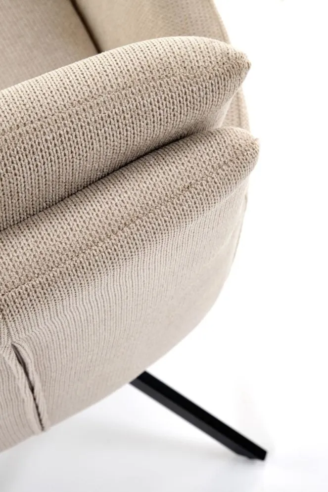 Krzesło tapicerowane K536 beżowe obracane 360° I sklep meblowy MIRAT. styl LOFT