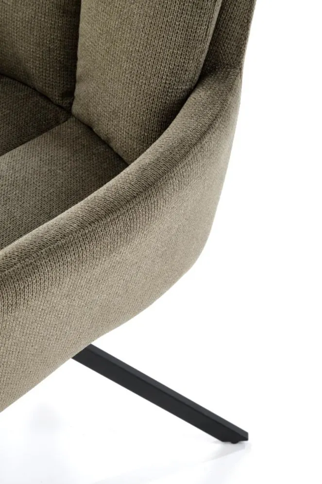 Krzesło tapicerowane K536 oliwkowe obracane w stylu loftowym I sklep meblowy MIRAT. styl LOFT