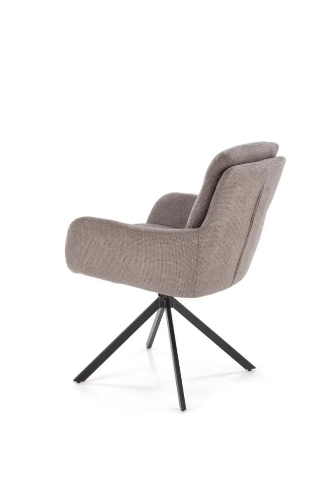 Krzesło tapicerowane K536 szare obracane na metalowych nogach I sklep meblowy MIRAT. styl LOFT