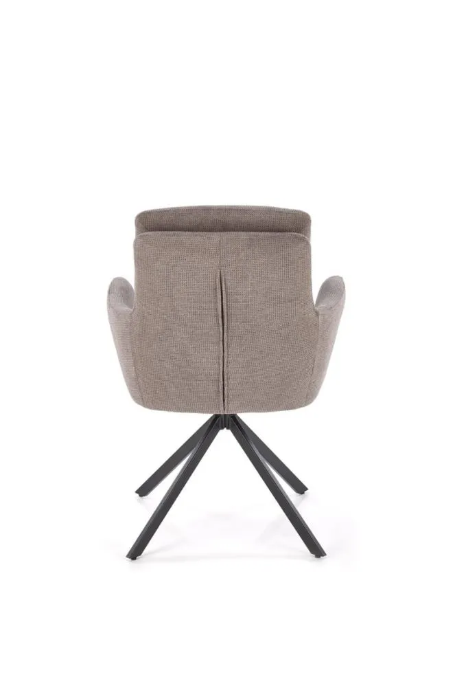 Krzesło tapicerowane K536 szare obracane na metalowych nogach I sklep meblowy MIRAT. styl LOFT