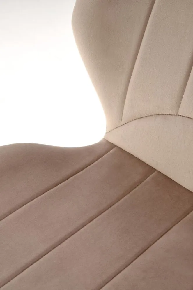 Krzesło tapicerowane K538 VELVET beżowe eleganckie I sklep meblowy MIRAT. styl GLAMOUR, LOFT