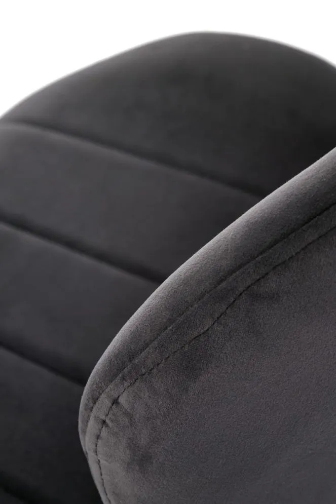 Krzesło tapicerowane K538 VELVET czarne loftowe I sklep meblowy MIRAT. styl GLAMOUR, LOFT