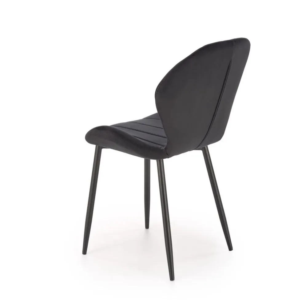Krzesło tapicerowane K538 VELVET czarne loftowe I sklep meblowy MIRAT. styl GLAMOUR, LOFT