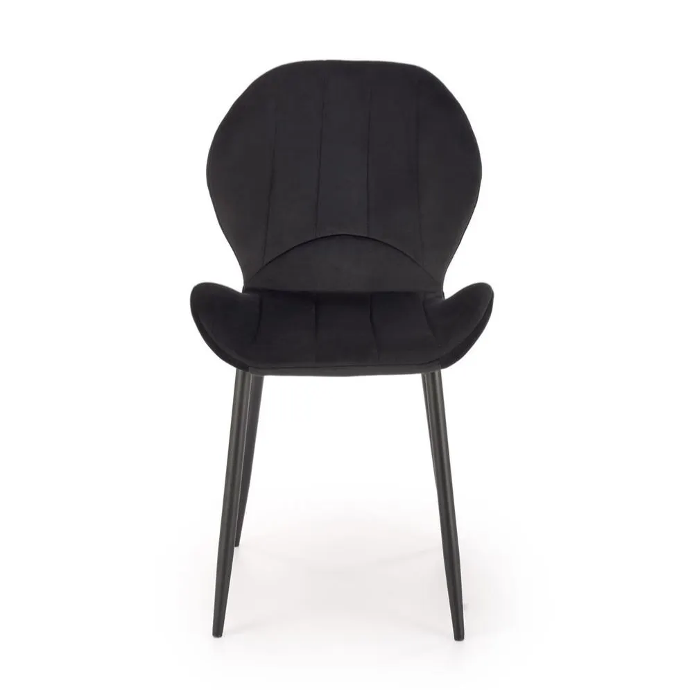 Krzesło tapicerowane K538 VELVET czarne loftowe I sklep meblowy MIRAT. styl GLAMOUR, LOFT