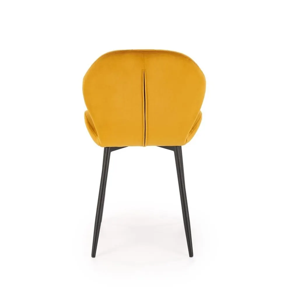 Krzesło tapicerowane K538 VELVET musztardowe do salonu I sklep meblowy MIRAT. styl GLAMOUR, LOFT